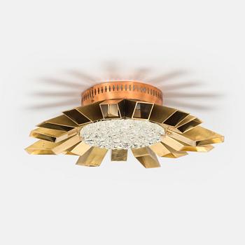 Kari Ernst Ruokonen, ceiling light, model 2008 "Sun" manufacturer Lynx Tuote Oy. 1960s.