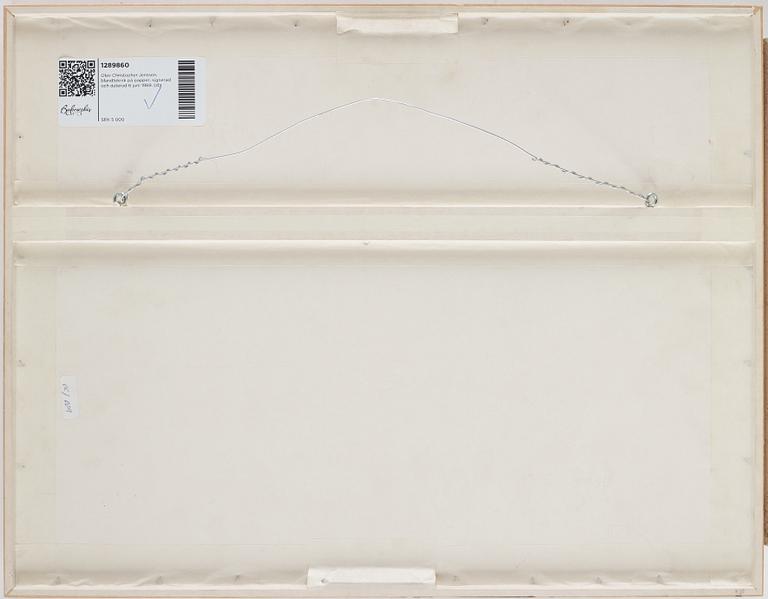 Olav Christopher Jenssen, mixed media on paper, signed and dated 6 juni 1989.