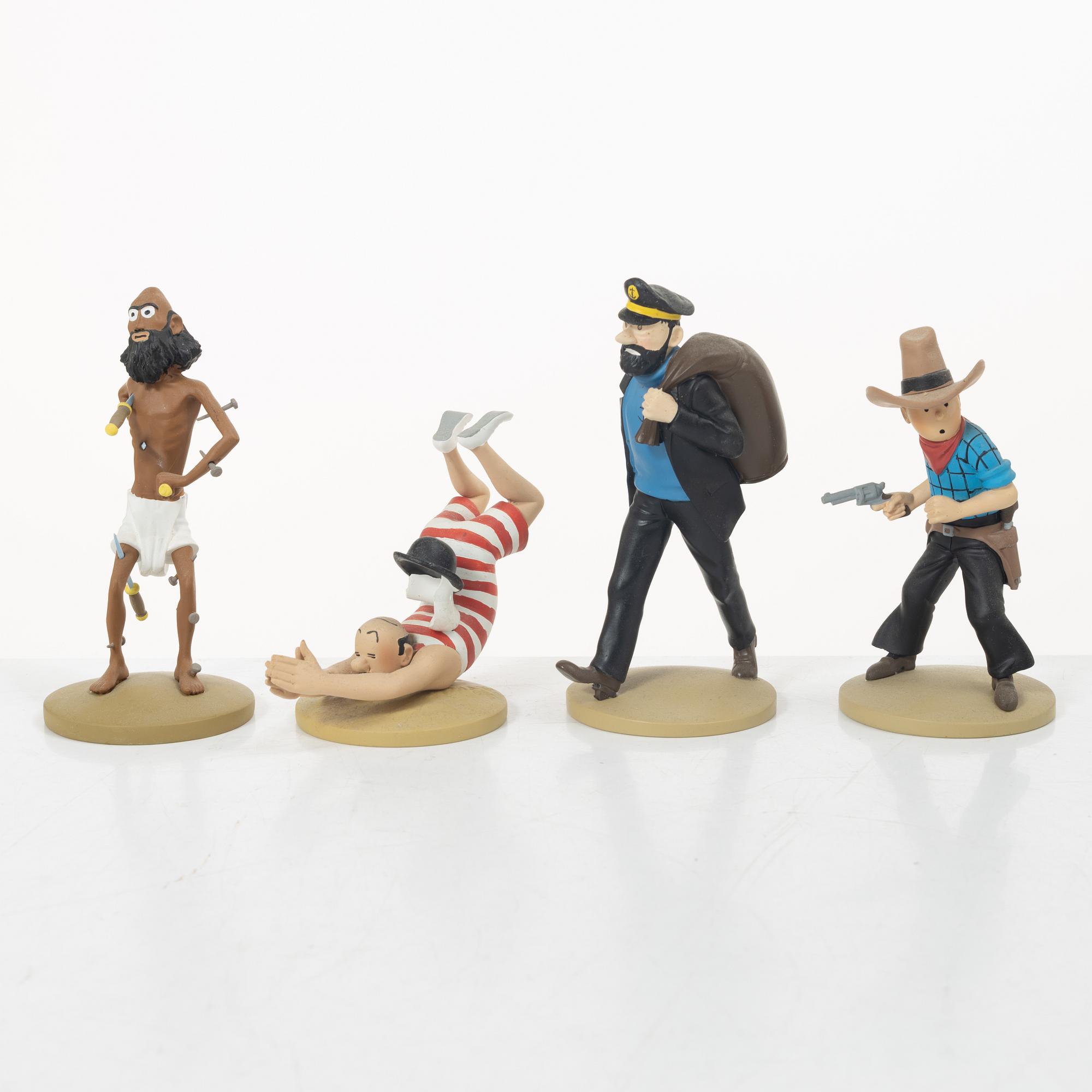 Tintin, samlarfigurer, 26 delar, Hervé Moulins Art, 2011-2015.