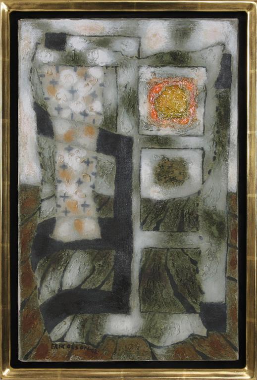 OLSON, ERIK, olja på duk, sign o dat "62".