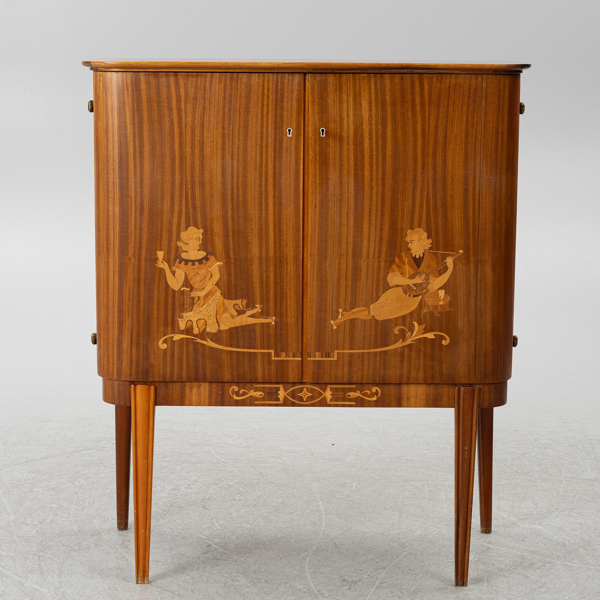 Bar cabinet, Swedish Grace, 1940s.