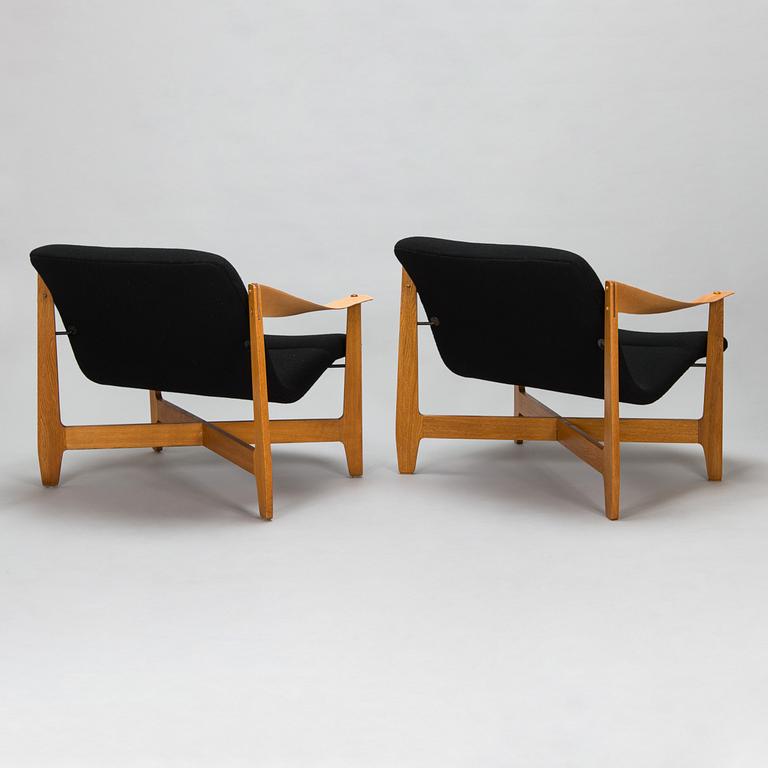 Antti Nurmesniemi, fåtöljer, ett par, modell 418, för Artek, 1950-tal.