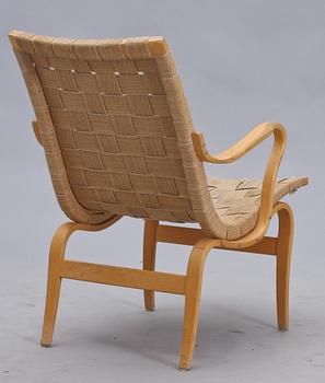 KARMSTOL, "Eva", Bruno Mathsson, Karl Mathson, Värnamo. Brännmärkt och dat 1976.