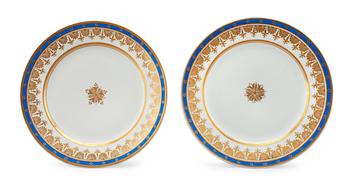 A SET OF TWO PLATES.