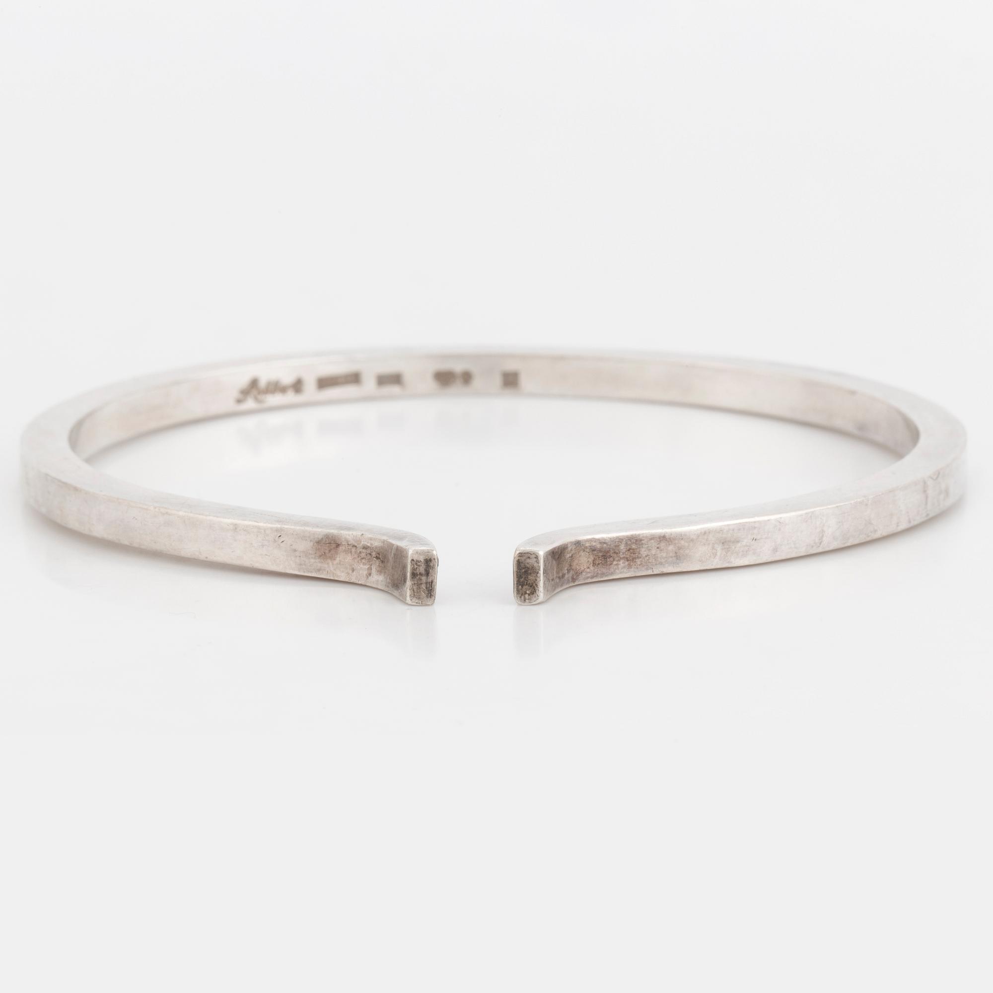 INGER ROBBERT, a silver bracelet from Trosa, 1966.