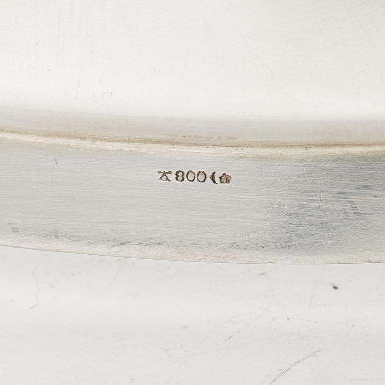 Tray, silver, Germany, 20th century.