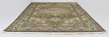 Matto. old, part silk, itämainen, n 278 x 178 cm.