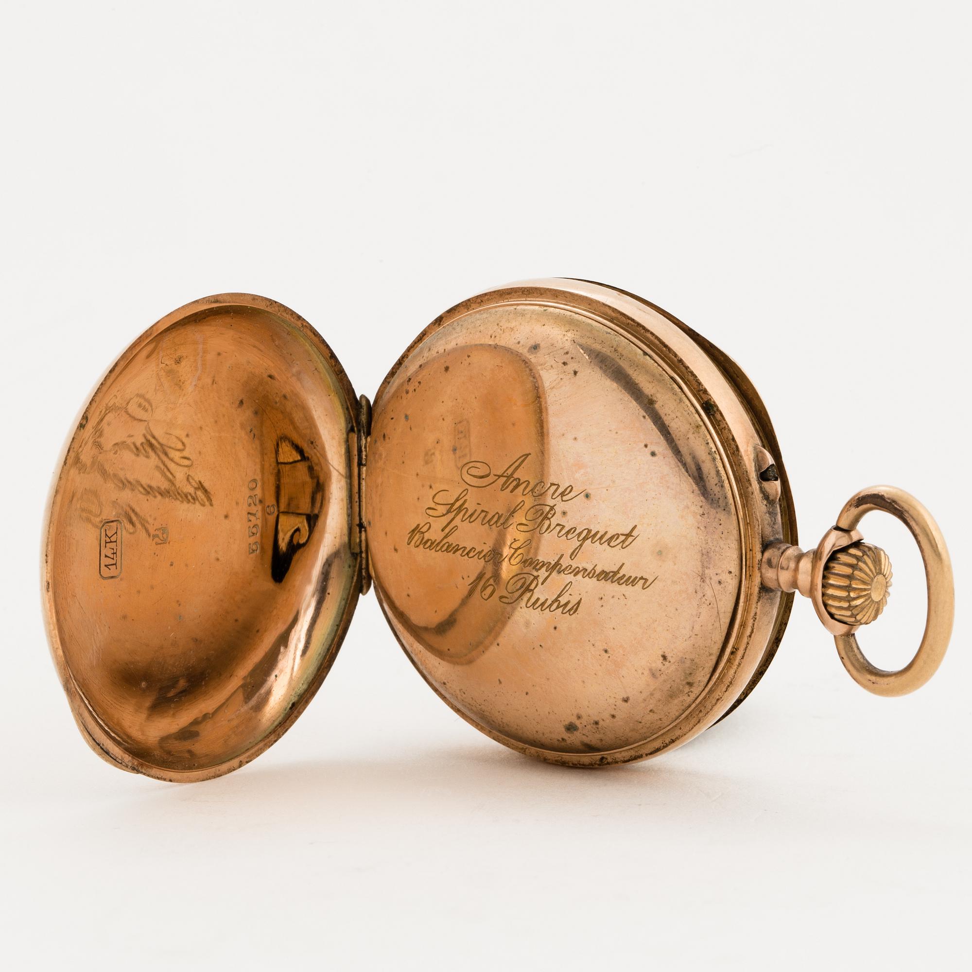 Pocket watch, 36 mm.
