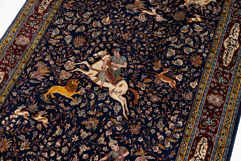 Rug, Ghom 215 x 138 cm.