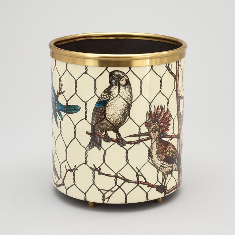 PIERO FORNASETTI, papperskorg "Uccelli nella gabbia" Milano, Italien.