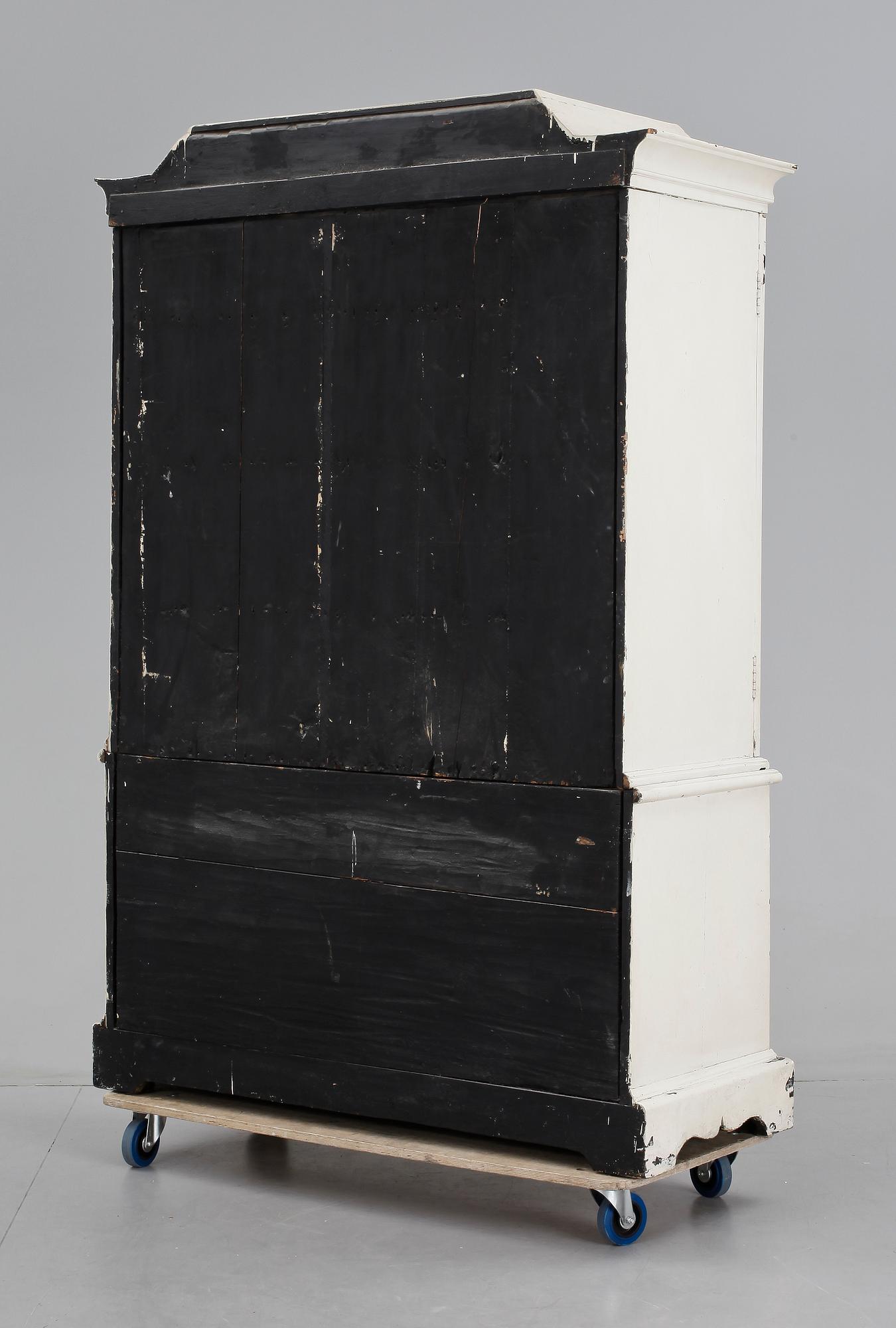 SALSSKÅP, barockstil, tidigt 1800-tal.