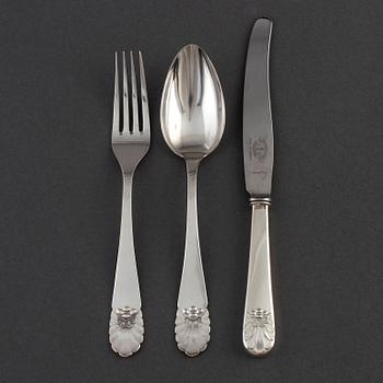 36 psc silver cutlery 'Snäck', MGAB.