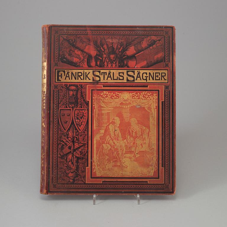 BÖCKER: 4 volymer, "Fänrik Ståls Sägner", 1883, 1886 och 1904.