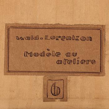 Waldemar Lorentzon, "Modèle dans l’atelier".