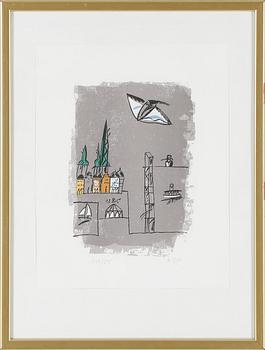 MADELEINE PYK, färglitografi, signerad och numrerad 268/295.