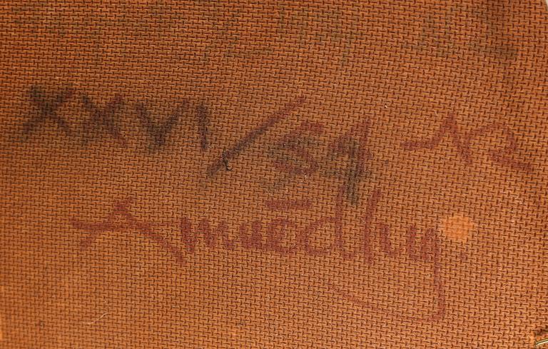 ARNE ÖDBERG, oil on panel, signed with monogram. Dated -54 verso.