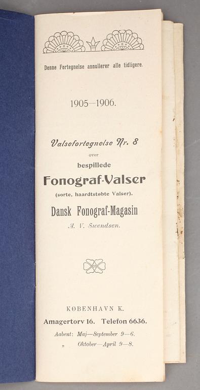 FONOGRAF, Lyra-fonografen, Danmark, omkring 1900.