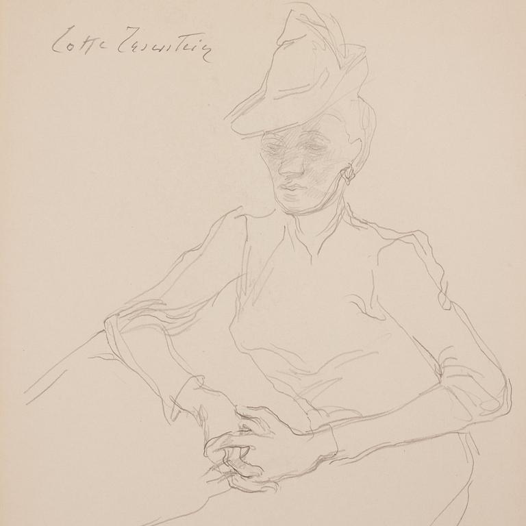 Lotte Laserstein, Madeleine med hatt.