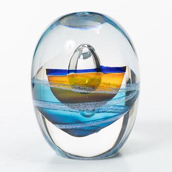 Göran Wärff, unik skulptur, glas, Kosta Boda.