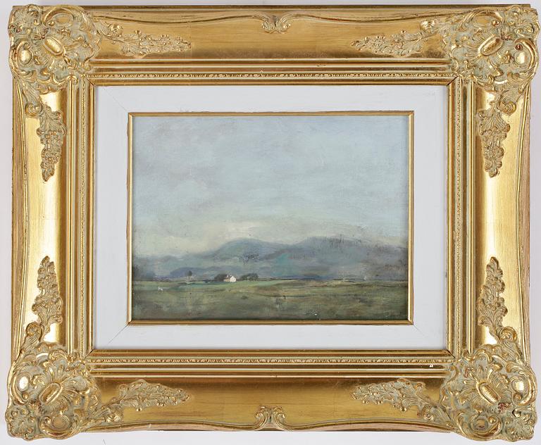 HOMER RANSFORD WATSON, tillskriven, olja på pannå. Otydligt signerad.