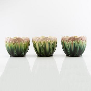 Outer covers 3 pcs Jugend, Rörstrand early 20th century stoneware.