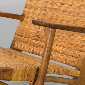 HANS J WEGNER, lounge chair"CH-27", Carl Hansen & Son, Denmark, 1960s.