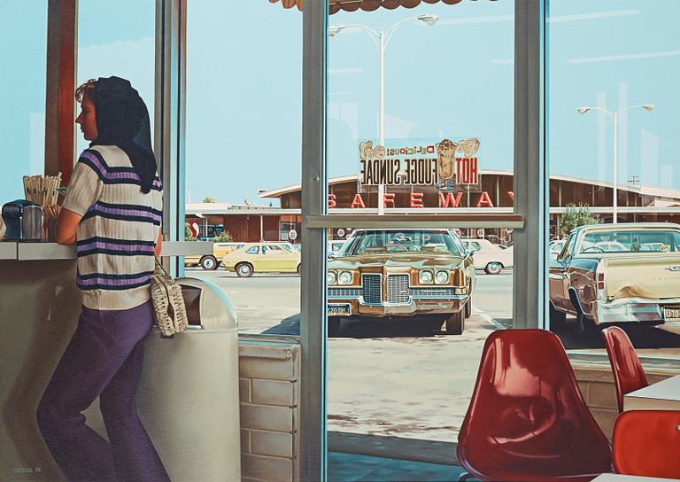 Ralph Goings, "Hot Fudge Sundae Interior".