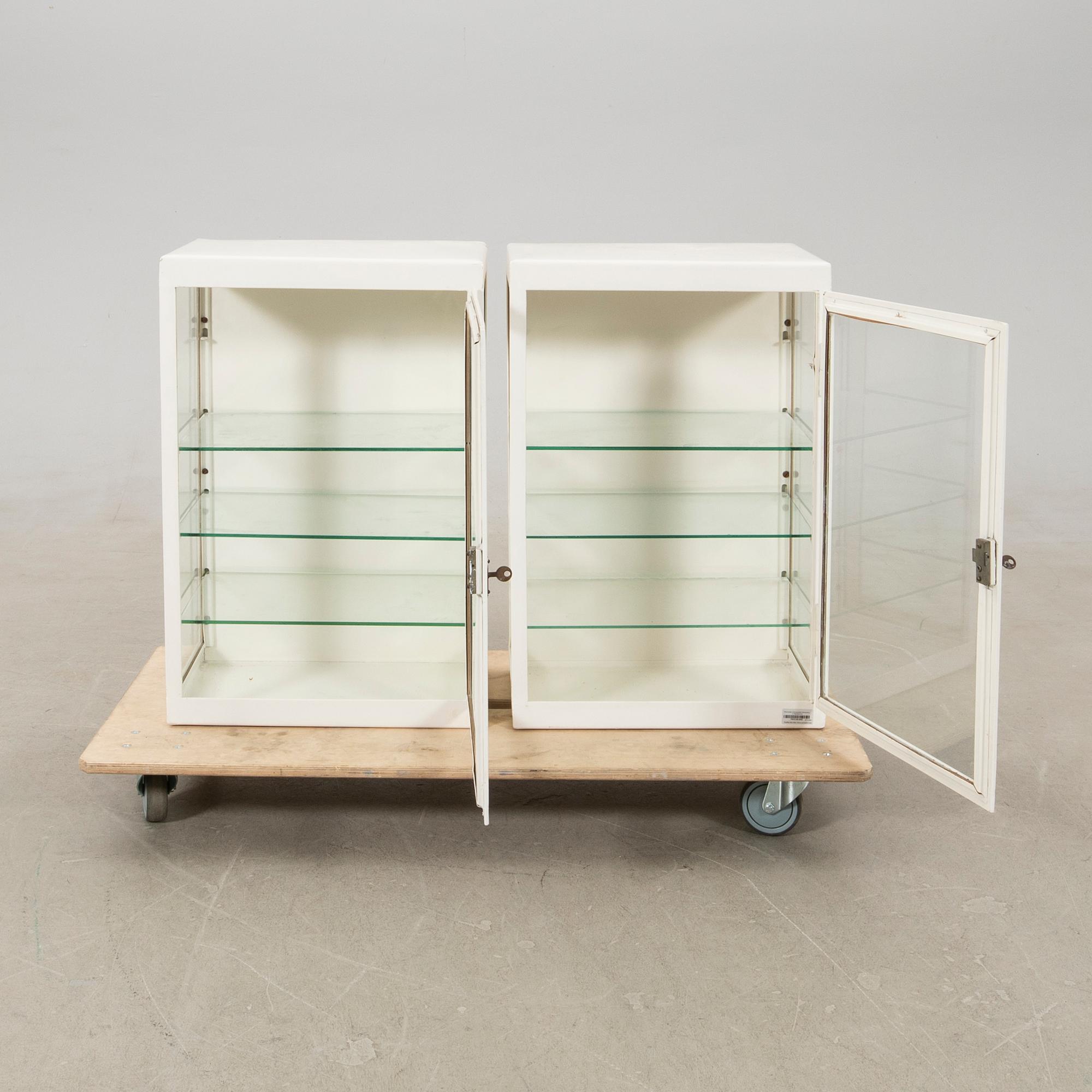 Medical cabinets, 2 pcs, Central Europe, mid-20th century.