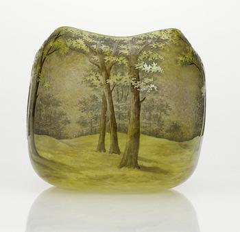 A Daum Art Nouveau cameo glass vase, Nancy, France.