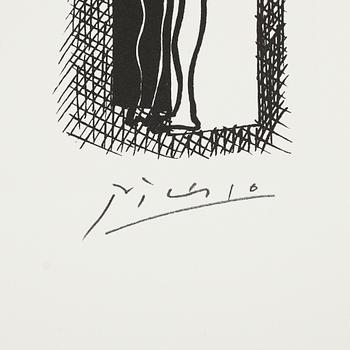 PABLO PICASSO, efter, litografi, numrerad 912/1200.