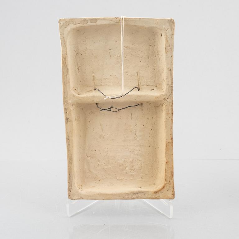 Åke Holm, väggplaketter, ett par, terracotta, signerade.