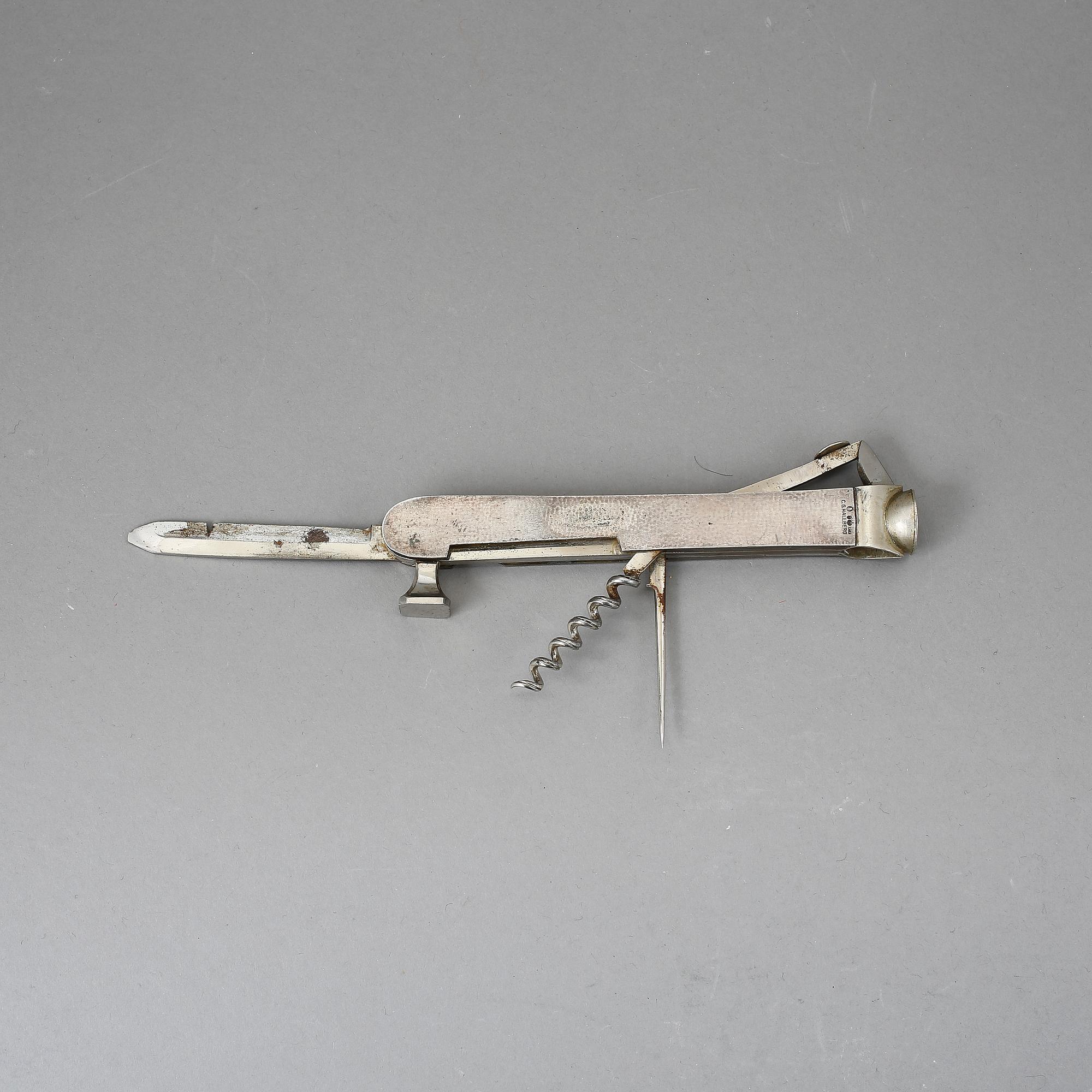 CIGARRSNOPPARE, silver, importstämplad, CG Hallberg, Stockholm, 1917.
