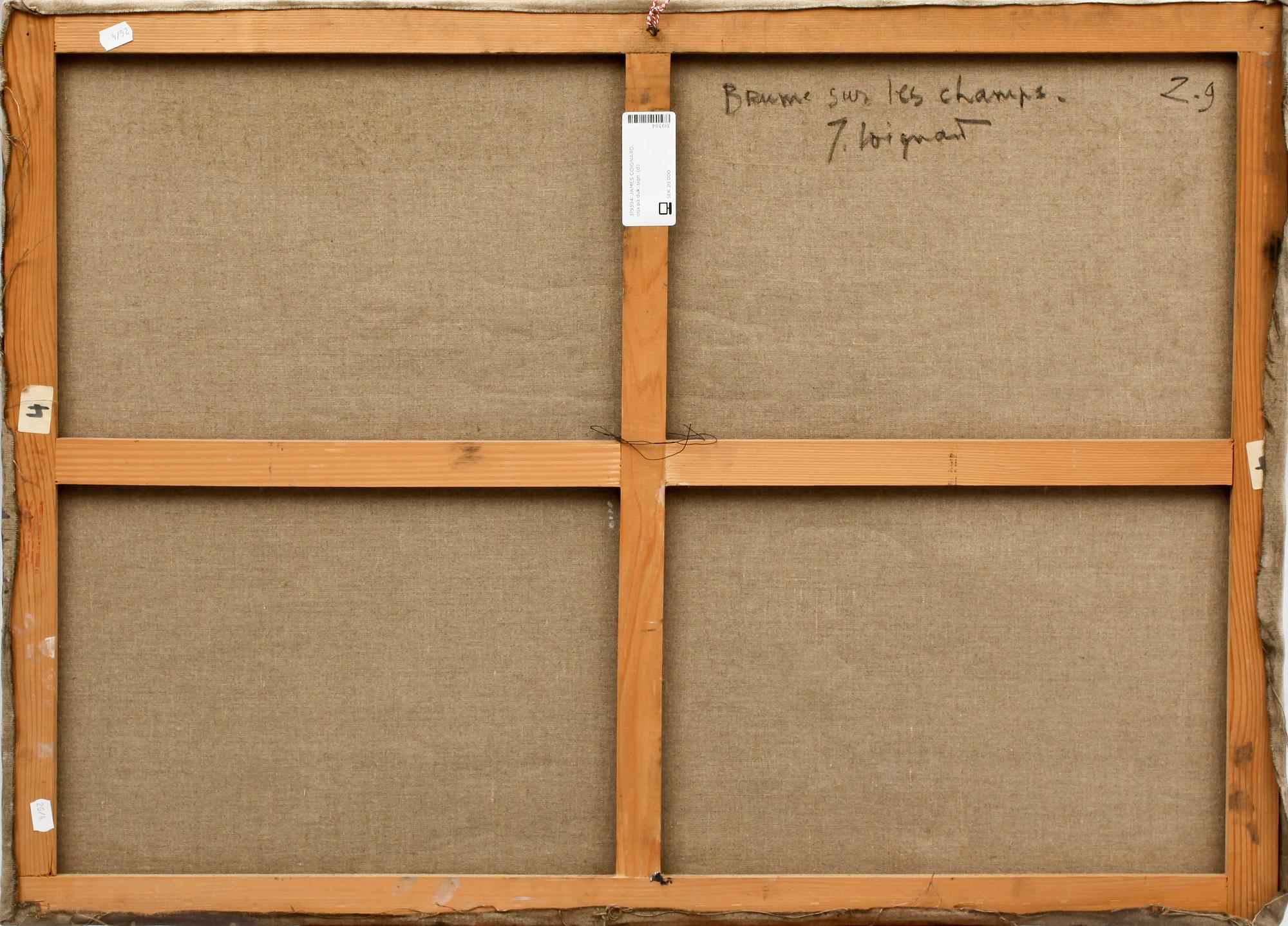 JAMES COIGNARD, olja på duk, sign.