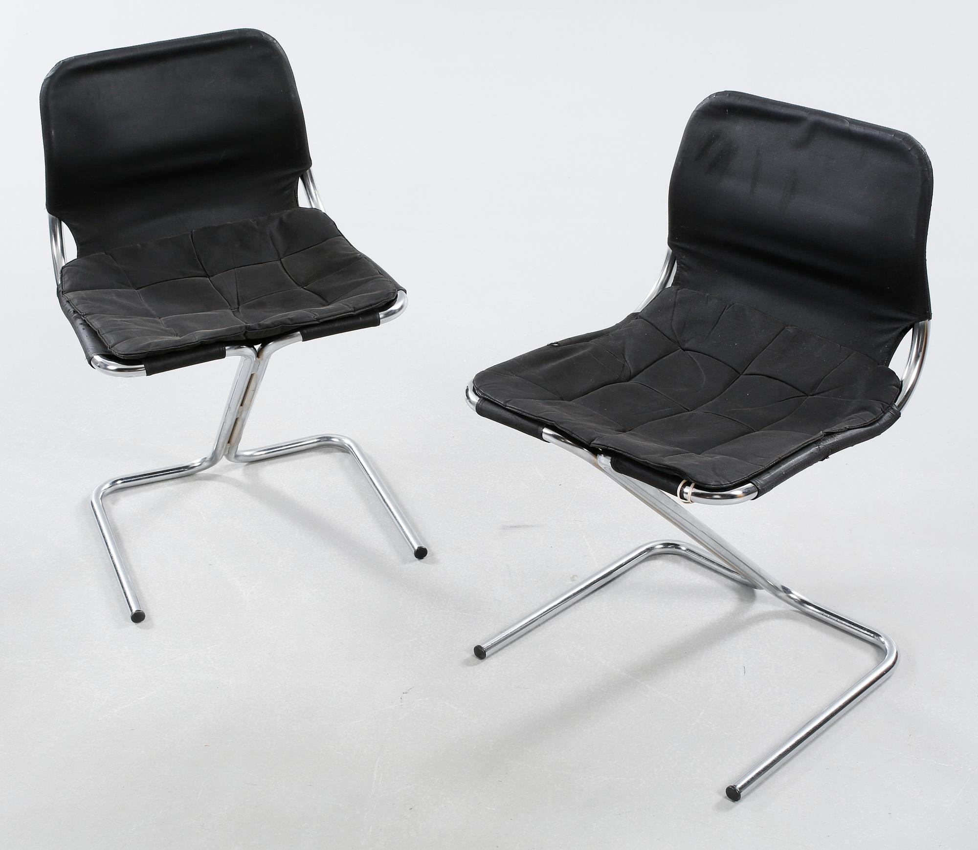 RUUD EKSTRAND OCH CHRISTER NORMAN, stolar, 4 st, "Formula", Dux, 1970-tal.