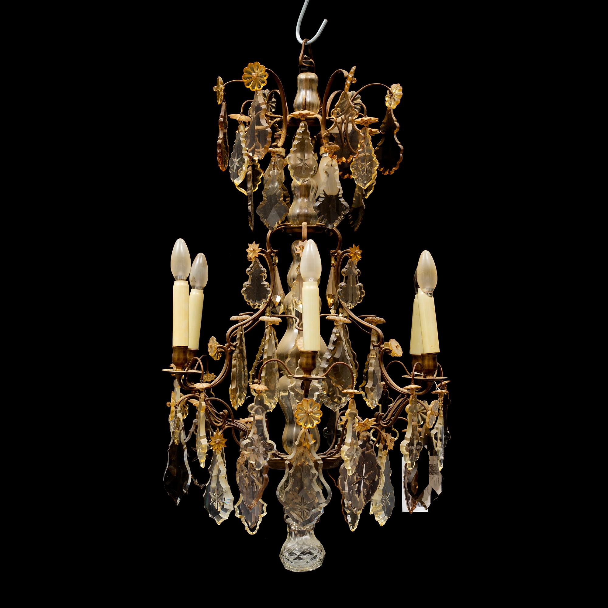 A baroque style ceiling light, first half of the 20th century.
