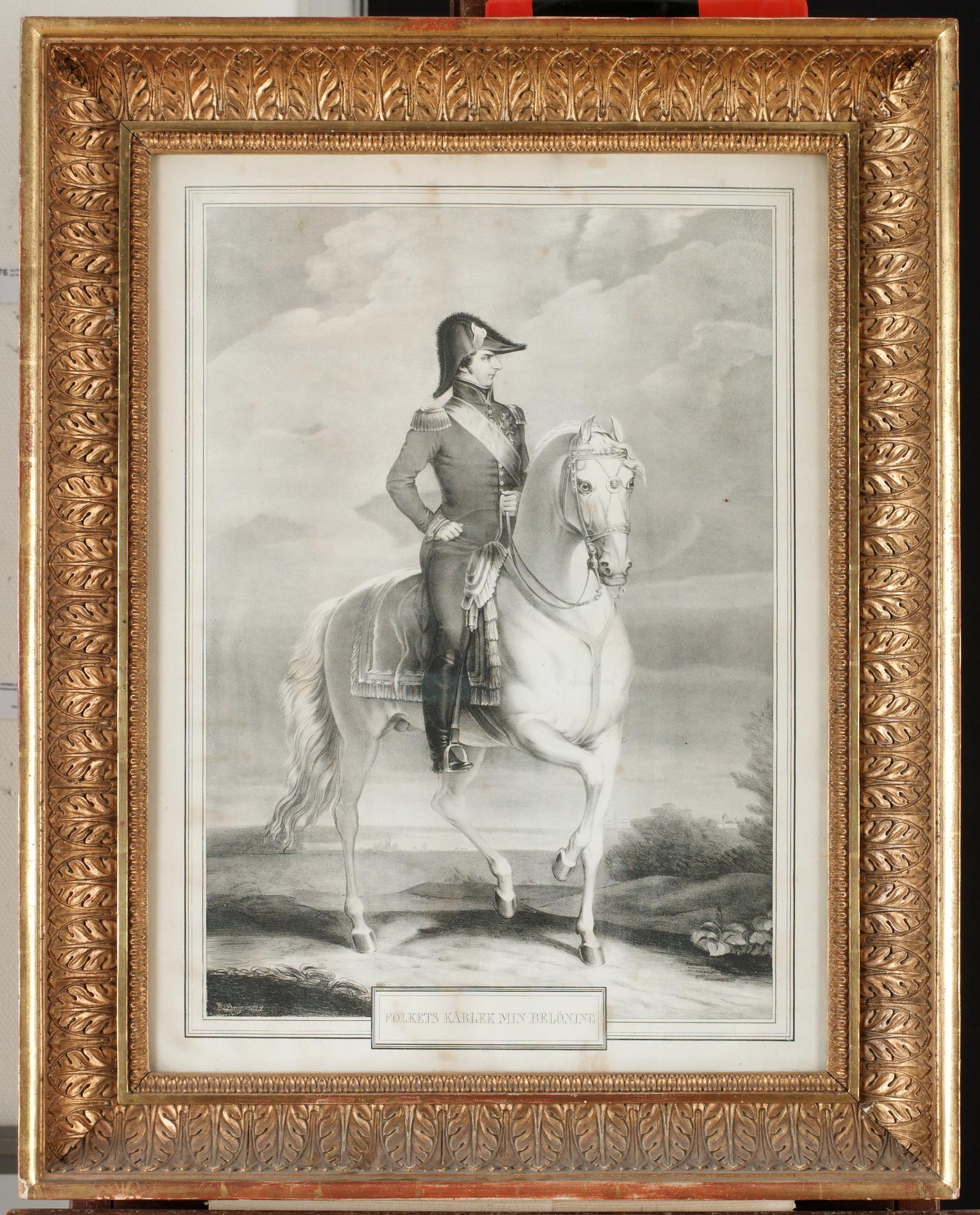 Georg Leonhard Dreyer, Karl XIV Johan till häst.