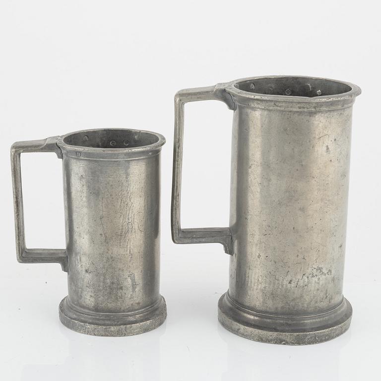 A set of 9 measurments wherof one Brenu, France, late 19th century.