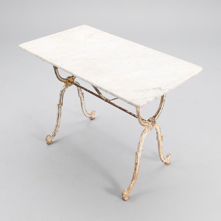 An early 20th century garden table.