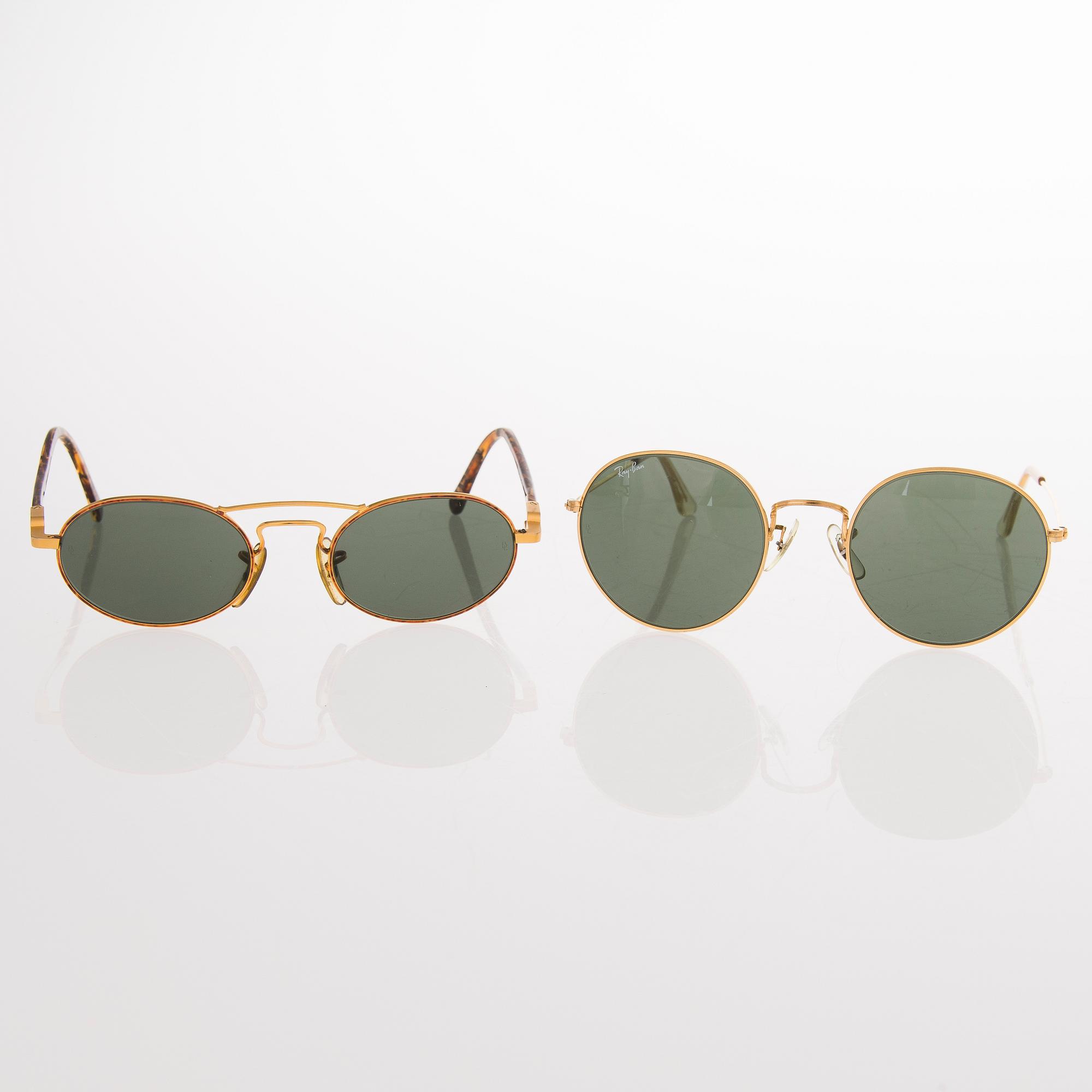 Ray-Ban, VINTAGE AURINKOLASIT, 2 kpl.