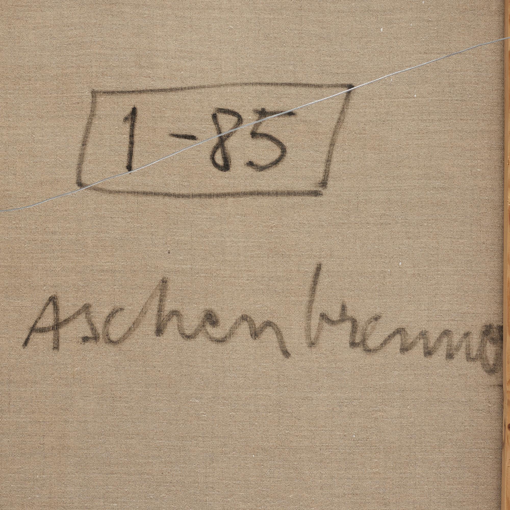 Lennart Aschenbrenner, oil on canvas, signed and dated-85.