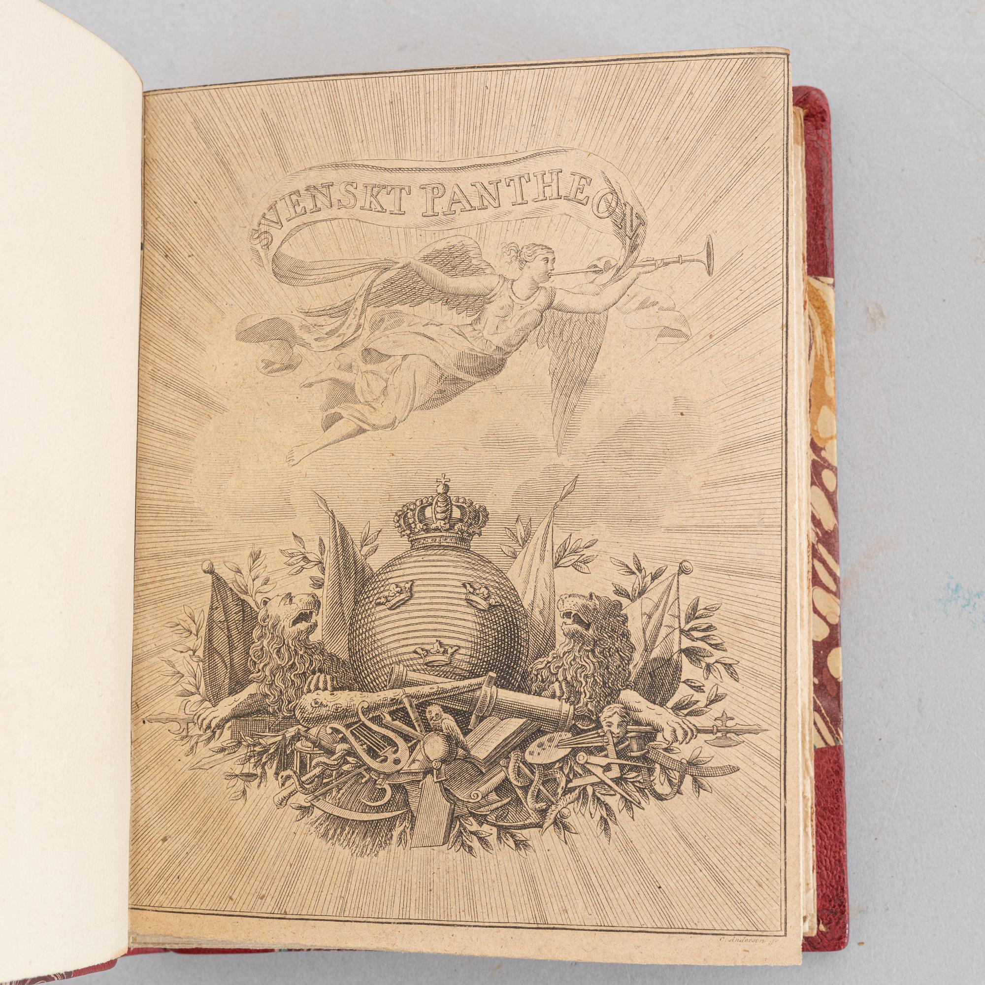An attractively bound set, with 80 portrait plates, 5 vols.