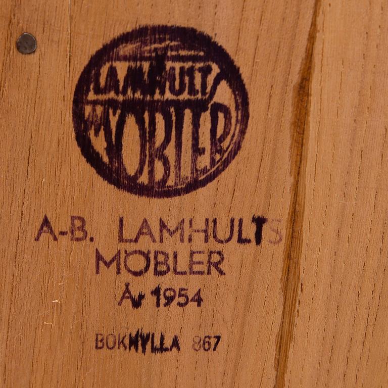 BOKHYLLOR, ett par, AB Lamhults Möbler, 1950-tal.