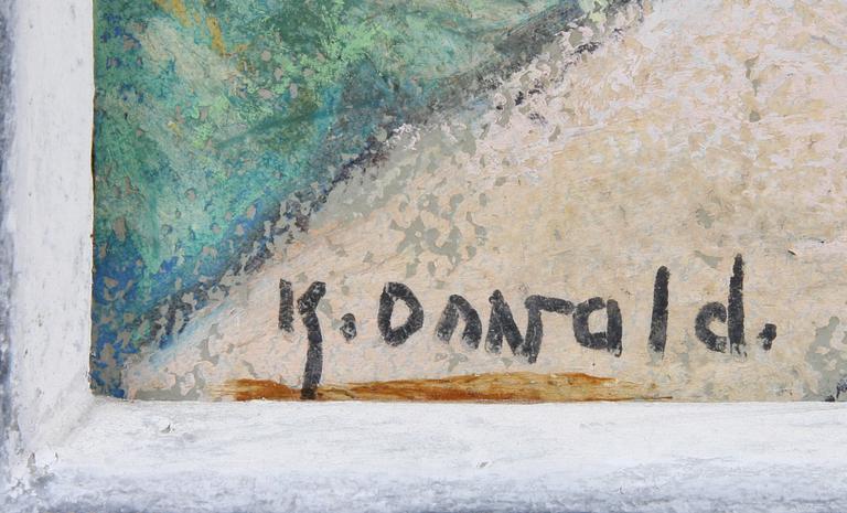 OKÄND KONSTNÄR, blandteknik, sign Oswald?.