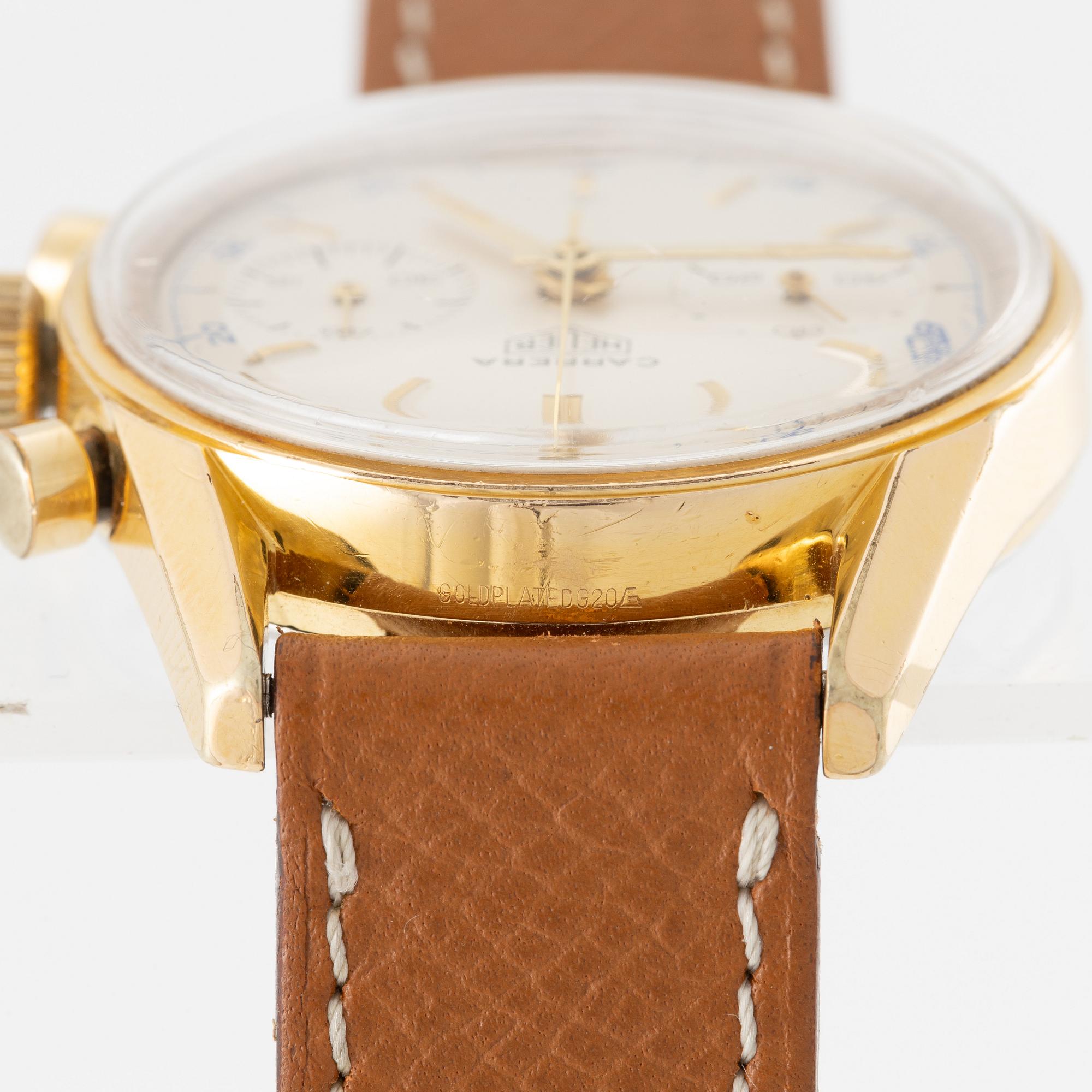 Heuer, Carrera 45, chronograph, ca 1965.