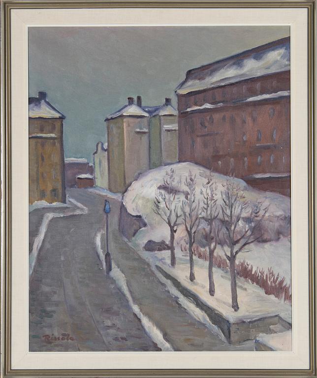 Kaapo Rissala, Vårvinter i Helsingfors, Nervandersgatan.