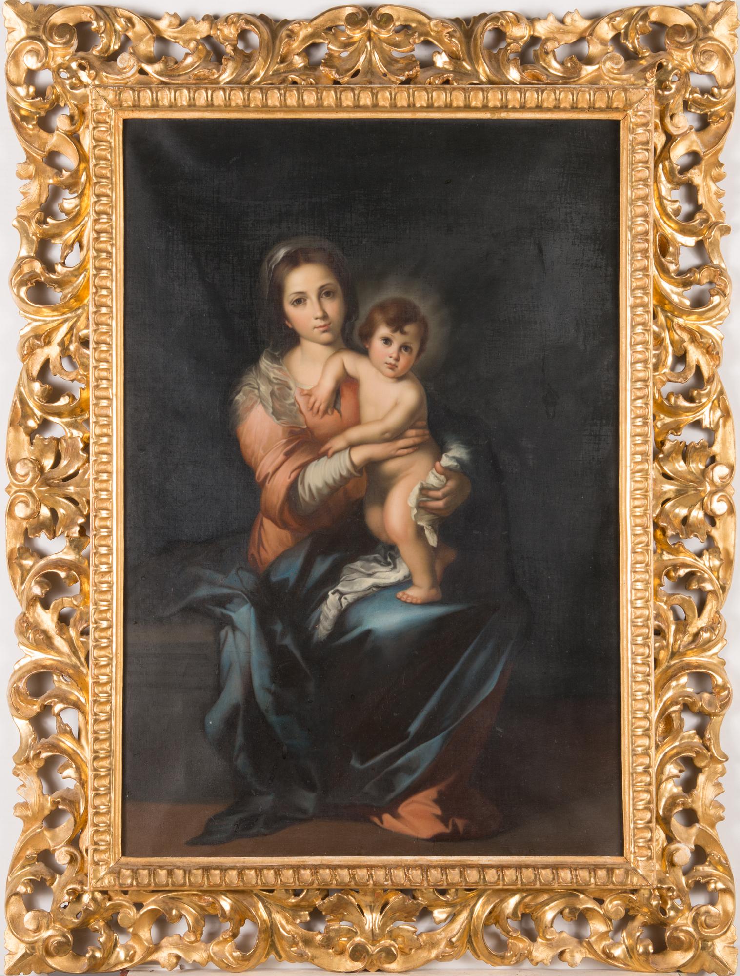 Okänd konstnär, efter Bartolomé Esteban Murillo, tidigt 1900-tal, olja på duk.