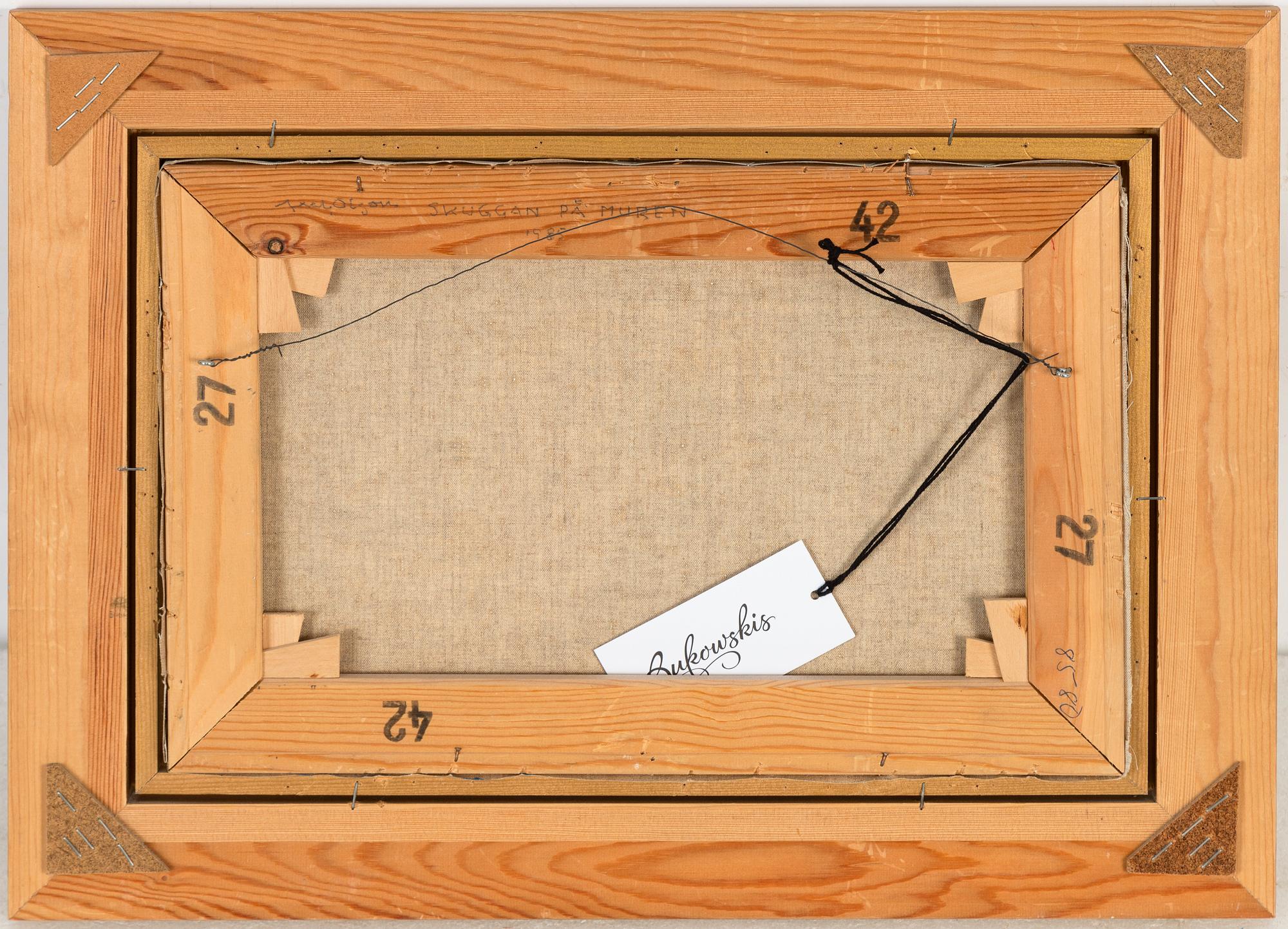 Axel Olson, olja på duk, signerad och daterad 1985.