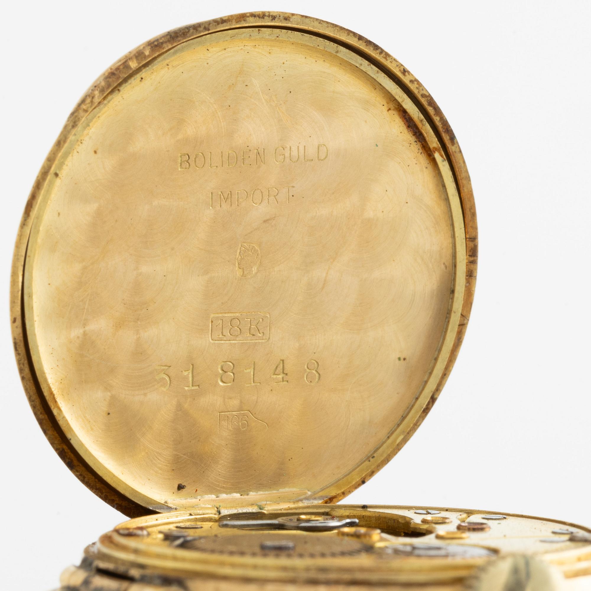 Armbandsur, 18K guld, 26 mm.