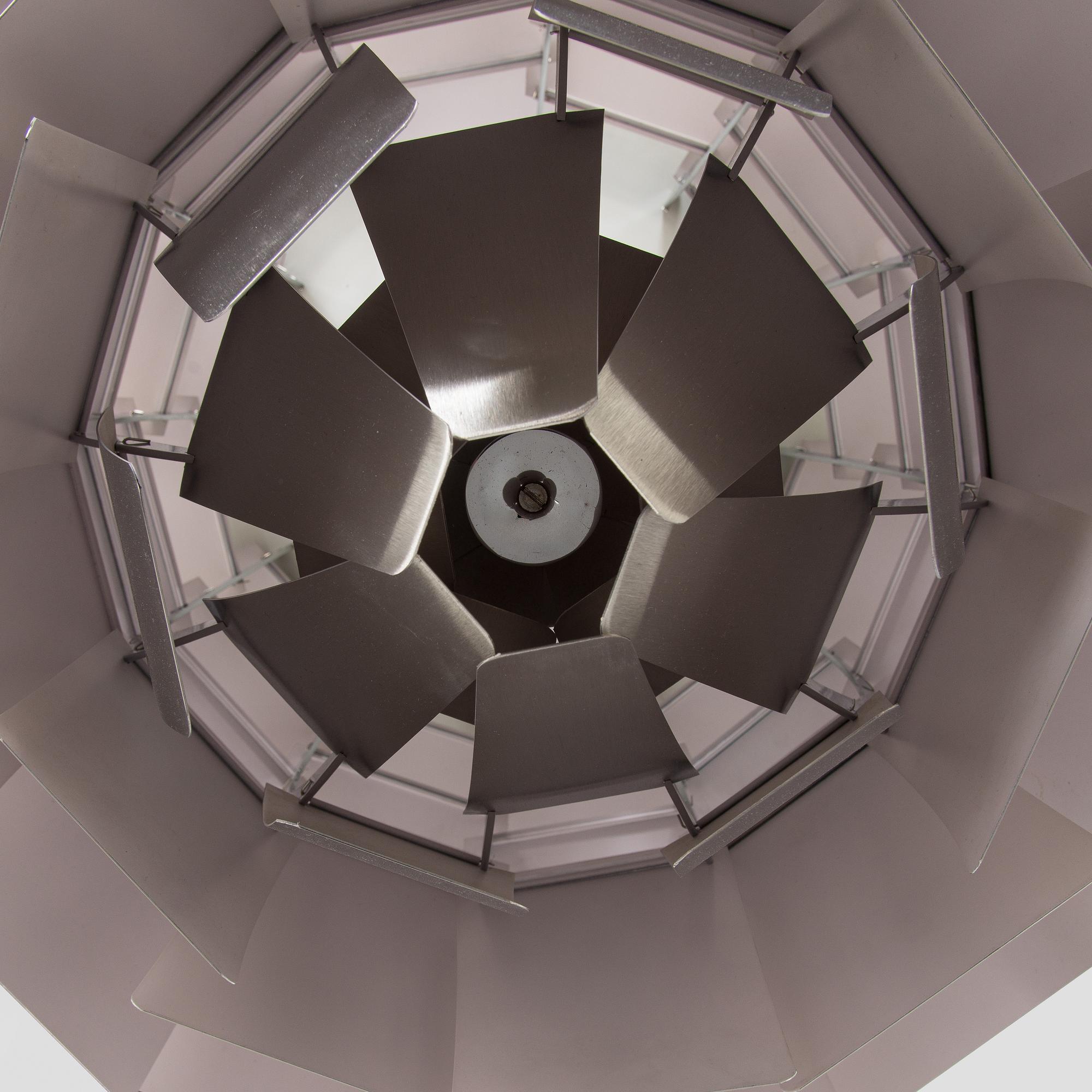 Poul Henningsen, taklampa, "PH-Kotte / PH Artichoke", Louis Poulsen, Danmark, 1980-tal.