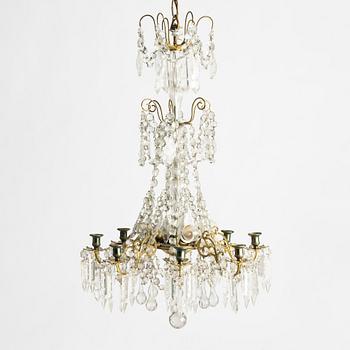 Ljuskrona, oscariansk, 1800-talets andra hälft.